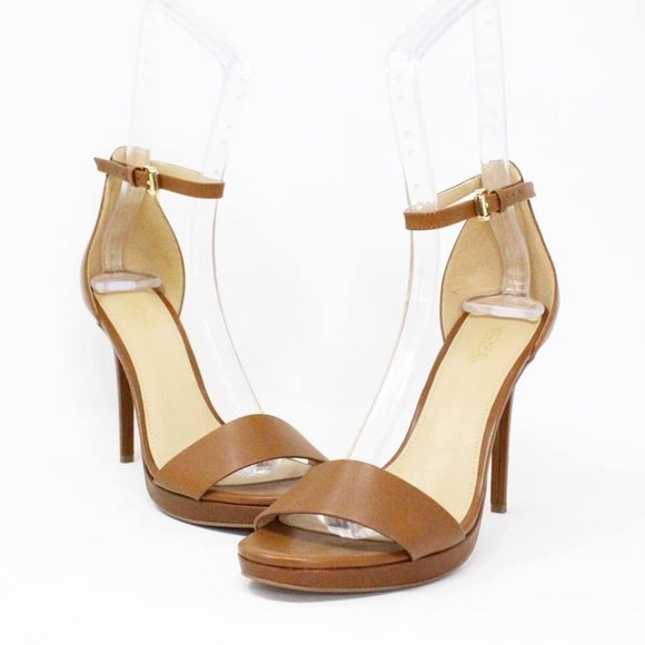 MICHAEL KORS #33743 Tan Leather Heels (US 8 EU 38) - Picture 1 of 8